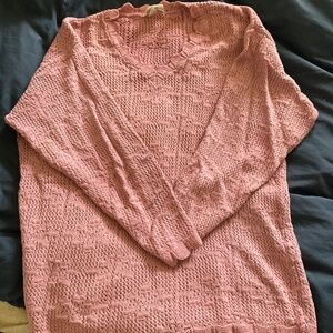 Knit sweater, soft pink, XL, GRACE brand